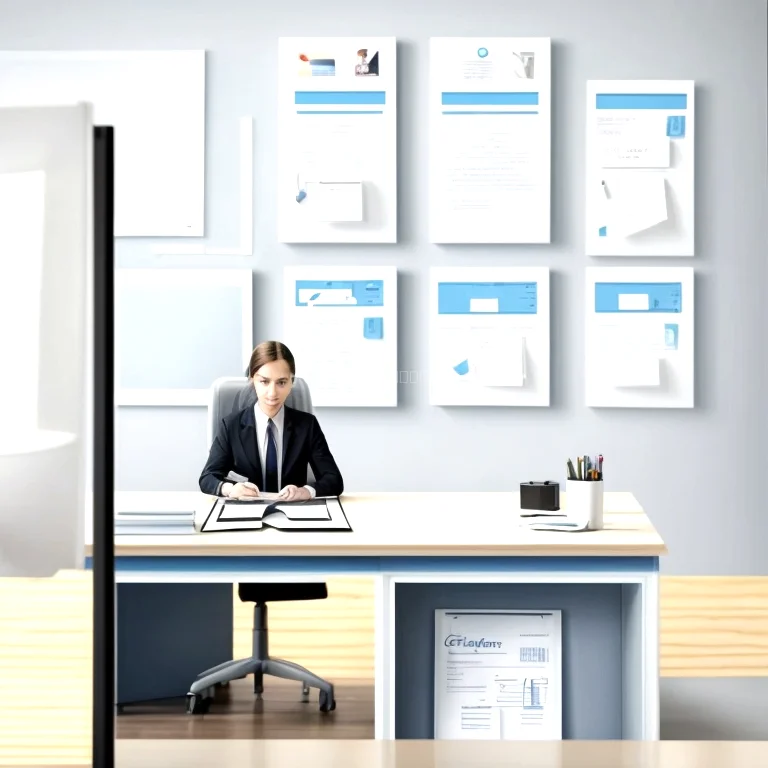 Notary public stamp on official document